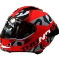 Studds thunder D7 matt red and black colour helmet with spoiler and dual certification. - Motors - Modern and Trendy.