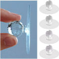 Punch-free Crystal Drawer Handle Self-Adhesive Acrylic Transparent Cabinet Wardrobe Furniture. 