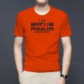 I am muslim_Black Soft & Comfortable Cotton Half Sleeve & Round Collar T-Shirt For Men - Comfort for Everyday Wear. 