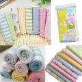 8PCS/Pack Soft Cotton Baby Handkerchief Infant Towel Muticolor Baby Washcloth. 