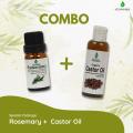 Vishmanni Rosemary 10 ml & Castor oil 100 ml Combo pack reduce hair fall and hair growth oil.