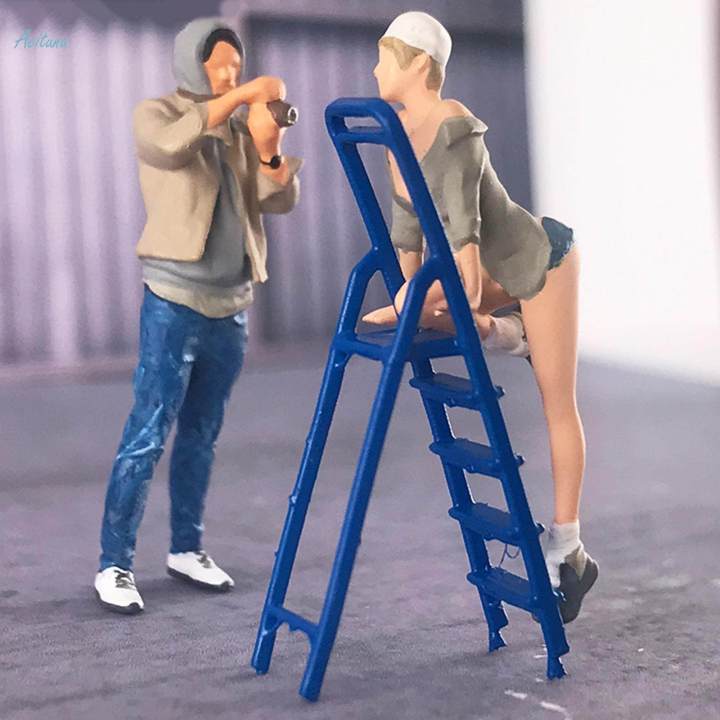 1/64%20Figures%20Ladder%20Miniatures%20Layout%20Street%20Scene%20DIY%20Projects%20S%20Scale%20-%20Image%204