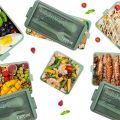 Bento Lunch Box for Adults, Kids Leak Proof Meal Prep Portion Control Boxes Style for Compartment Slim Container. 