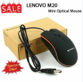 Lenovo Mini M20 Wired Mouse 1200Dpi Optical Usb 2.0 - Pro Gaming Mouse Optical Mice Frosted Surface For Computer Pc & Laptop.