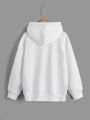 off-white Color printed (Queen) Hoodie 320 GSM Fully Cotton Fabrics Suitable for Men Women Girls Ladies Hoodie by Tajkiya Fashion.