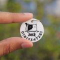 Customizable cat name tag. 