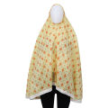 Cotton Muslim Namaz Hijab Scarf for Women - White, Full Coverage.