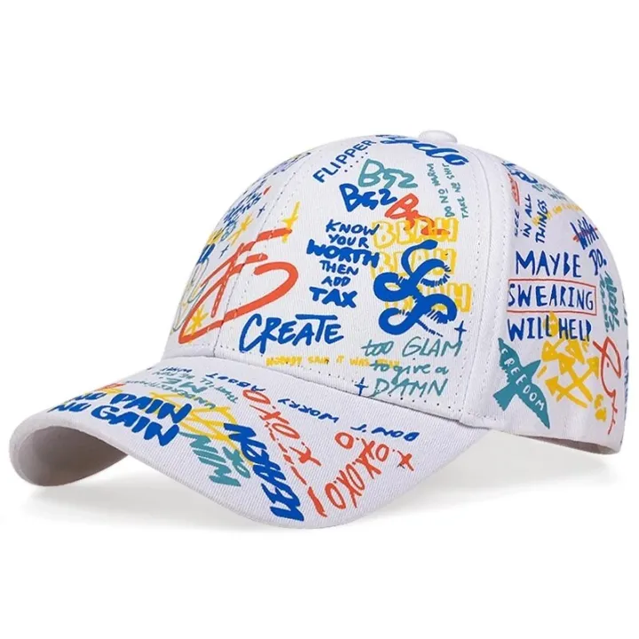 fashion%20Letter%20Baseball%20Cap%20Graffiti%20Sun%20Hip%20Hop%20Cap%20Visor%20Spring%20Hat%20Men%20Adjustable%20Snapback%20Cotton%20Cap%20For%20Women%20Men%20Hats%20-%20Image%206