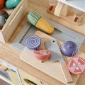 GC Wooden Food Sets Multi-play Food Set Magnetic Vegetables Fruits Cutting Set Kitchen Accessory For Kids Pretend Play. 