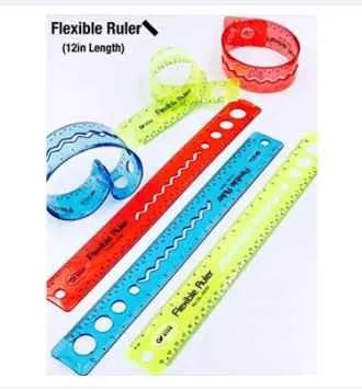Flexible Rular - 12'' (Multicolor) 1 pes | Daraz.com.bd