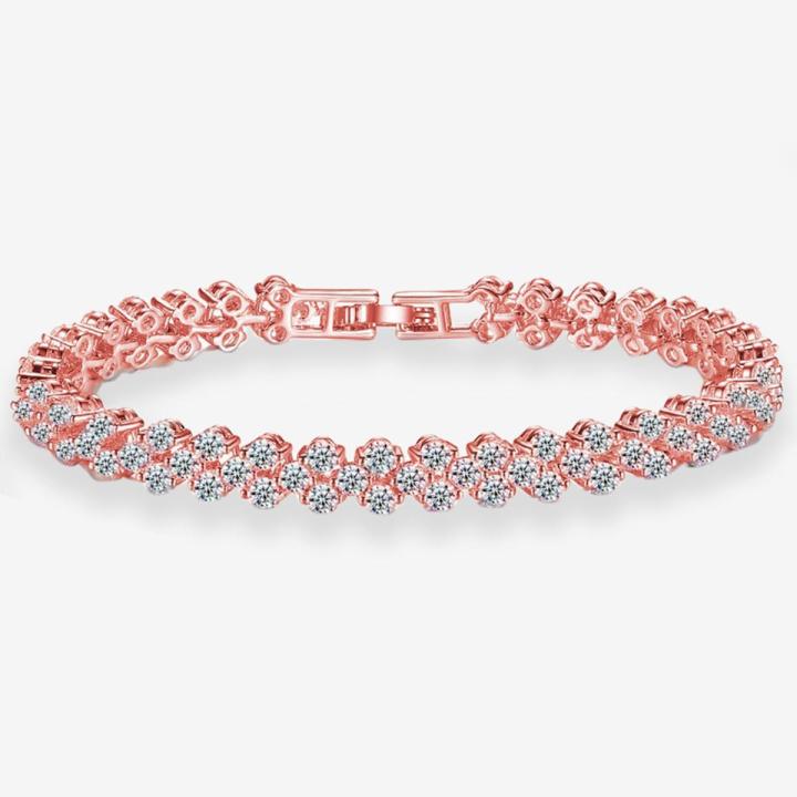 Women's Fashion Roman Style Zircon Crystal Bracelet - Elegant Design