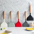 1Pc Silicone Spatula Cooking Utensils Meat Egg Kitchen Scraper Non-stick Spatula Dounp. 