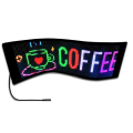 Car LED Screen Signage Flexible Display Scrolling Information Advertising Light Board Rear Window Animation Panel,A Parts Accessories.
