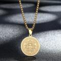 Alien Dainty Mythology Medusa Gorgon Necklace Women Men Ancient Greek Symbol Jewelry Stainless Steel Pagan Necklace Gift.