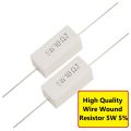 5Pcs- 5Watt 10K Ohm Wirewound 5W 10K Ohm Ceramic Cement Wirewound Resistor 10K Ohm 5 Watt Wire Wound Axial Lead Fixed Cement Resistors 5% Tolerance Electronics Circuitry & Parts. 