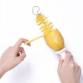 1 Set Stainless Steel Plastic Rotate Potato Slicer Twisted Potato Spiral Slice Cutter Creative Vegetable Tool Kitchen Gadgets. 