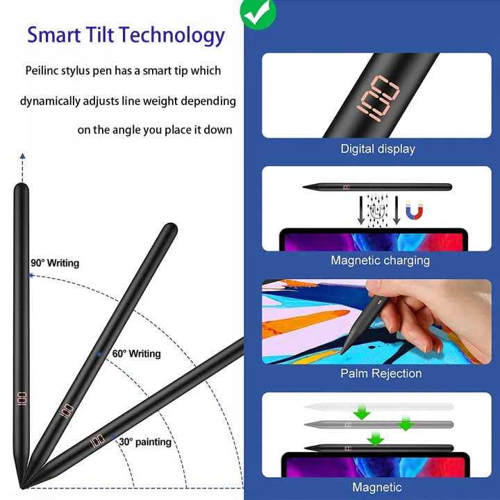 Stylus%20Pen%20For%20Apple%20Pencil%202%20iPad%20Pens%20With%20Wireless%20Charging%20Palm%20Rejection%20Bluetooth%20Tilt%20For%20iPad%20Air%204%205%20Pro%2011%2012.9%20Mini%206%20-%20Image%204