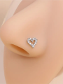 PantiesPanties1pc Simple Mini Love Heart L-Shaped Nose Stud Nail Ring Simple Zinc Alloy Nose Piercing Jewelry. 