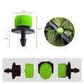 BRADOO-100Pcs 1/4Inch Adjustable Micro-Type Drip Irrigation System Watering Sprinklers Anti-Clogging Emitter Garden Supplies.