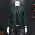 15 Color Fashion Mens Suit Jacket High Quality Slim Fit Solid Color Casual Business Mens Blazers Formal Office Wedding Suit Tops. 