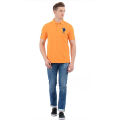 Cotton Polo T-Shirt for Men - Orange.