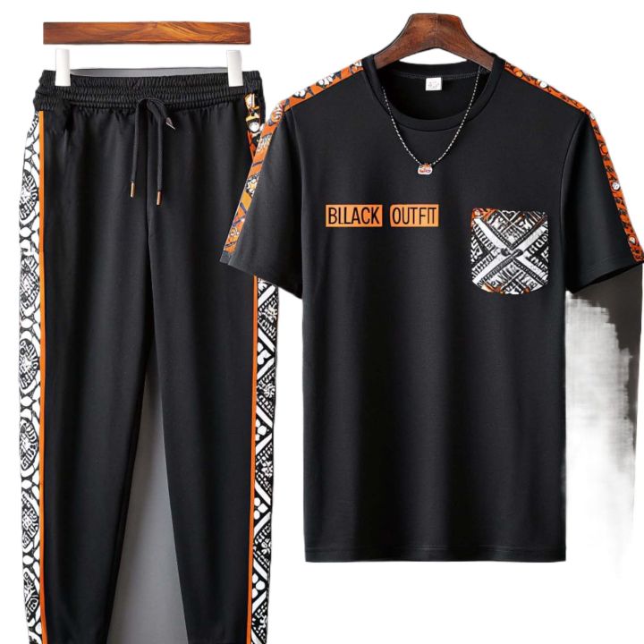 Drop%20Shoulder%20Black%20OUTFITE%20Style%20Mash%20T-Shirt%20and%20Trouser%20Combo%20for%20Men%20-%20Soft%20fabric%20and%20comfortable%20-%20Image%203