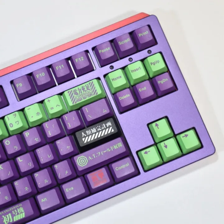 EVA%2001%20GMK%20120%20Keys%20Anime%20Mechanical%20Keyboard%20PBT%20Keycaps%20OEM%20Profile%20Dye-Subbed%20Pink%20Gaming%20Custom%20Key%20Caps%20-%20Image%202