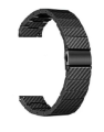 22mm Carbon Fiber Metal Watch Band Wrist Strap For Gear S3/ DT78/ DT98/ DT95/ DT92/ L15/ L13/ L16/ Amazfit Pace/ Zeblaze GTR-2/ Colmi i30/ Mibro X1/ M29 Smartwatch. 