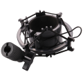 Load Mic Microphone Shock Mount Clip Holder Stand Radio Black. 