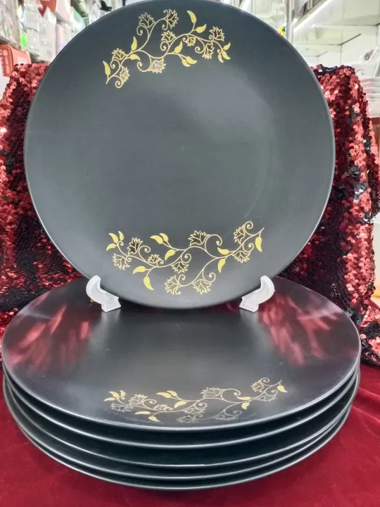 6%20Pcs%20Exclusive%20Dinner%20Plate%20Set,%20Gift%20And%20Home%20Decoration%20-%206%20Pcs%20Ceramic%20Plate%20Black.%20-%20Image%202