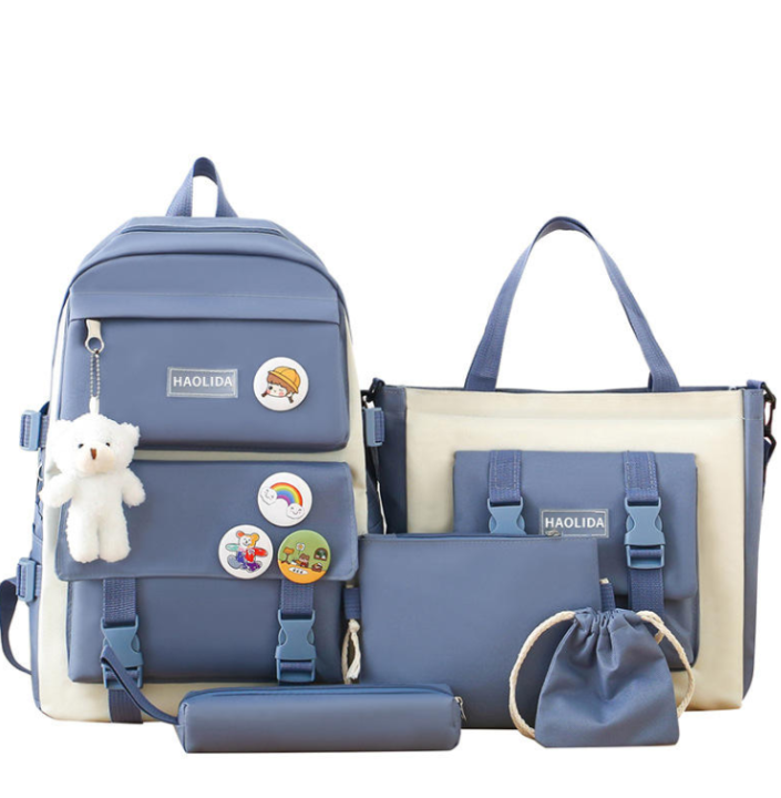 4-in-1%20Multi-Purpose%20School%20Backpack%20Set%20for%20Girls%20%E2%80%93%20Cute%20Design%20with%20Bear%20Keychain%20&%20Matching%20Accessories%20-%20Image%204