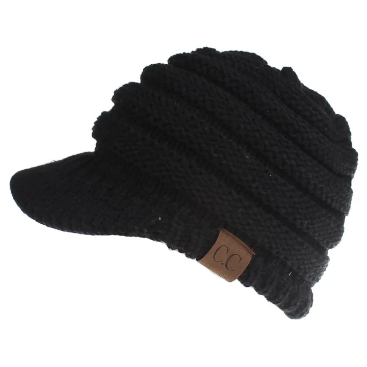 2018%20New%20Style%20Labeled%20Baseball%20Cap%20Cap%20Back%20Opening%20Ponytail%20Hat%20Autumn%20Winter%20Beanie%20Woman%2012%20Colors%20-%20Image%208