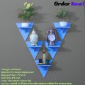 Wall Mounted Triangle Wall Stand (1/3/5/10 Pcs) -Wall Shelves, Self- Adhesive Wall Hanging Flower Storage Organizer Rack, Wall Shelve Holder For Home Decoration. 