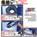 CLESTECH SONY EFFIO CCD 4140+673 800TVL Chip Module Analog CCTV CAMERA 32*32mm Microscope DIY Osd Menu Cable Full Set TV Monitor.