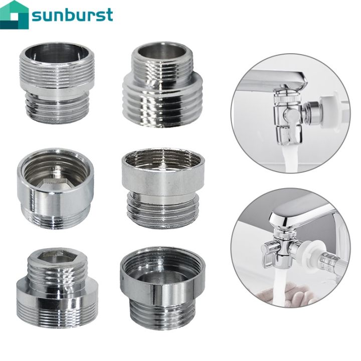 Stainless Steel Variable Diameter Adapter of Faucet Water Faucet Coupler Thread Connector Conversion Bubbler Bathroom Kitchen Repair Tap Water Joints Fittings