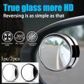 2pcs 360 Degree Blind Spot Mirror Car Side Mirror Wide Angle Round Convex Small Round Side Blindspot Mirror. 