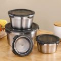 【hot】 400Ml/600Ml/1100Ml/2100Ml Useful Sealed Lunch Container Salad Bowl Sealed Lid Sealed Lunch Box Double Layer For Home. 