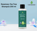 Vishmanni Organic Rosemary Tea tree Shampoo 200 ml for hairfall control new hair growth. 