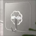 10 pcs Wall Hook Hanger Plastic Wall Hook for kitchen Magic Wall Hook Clip Transparent Strong Self Adhesive Door Wall Hangers Hooks Suction Heavy Load Rack Cup Sucker for Bathroom - Wall Hook. 