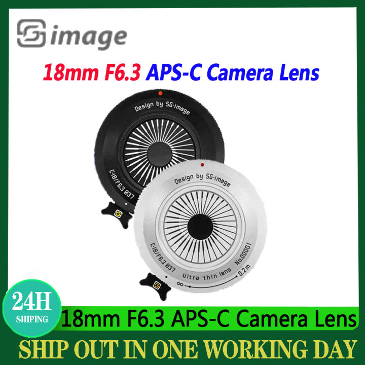 SGimage 18mm F6.3 Camera Lens APS-C Ultra-thin Manual Prime Lens For Sony E Fujifilm FX Nikon Z Micro 4/3 MFT Mount Cameras
