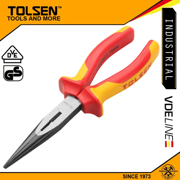 Tolsen Injection Insulated Long Nose Plier 6”  V38136