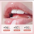 SADOER Hydrated Plump Vegan Lip Oil 4ML, Cute Moisturizing Anti Lip Line, Transparent Plumping Oil Lip Gloss.