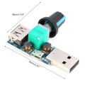 USB Fan Speed Regulator Stepless Governor Module 5W 4-12V USB Fan Volume Speed Controller Governor for Teens Kids.