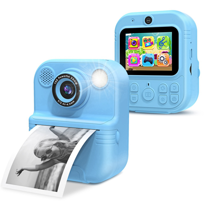 HD%201080P%20Kids%20Mini%20Instant%20Print%20Digital%20Camera%20Instant%20Printing%20Camera%20Birthday%20Holiday%20Gift%20for%20Fun%20Photography%20Blue%20-%20Image%208