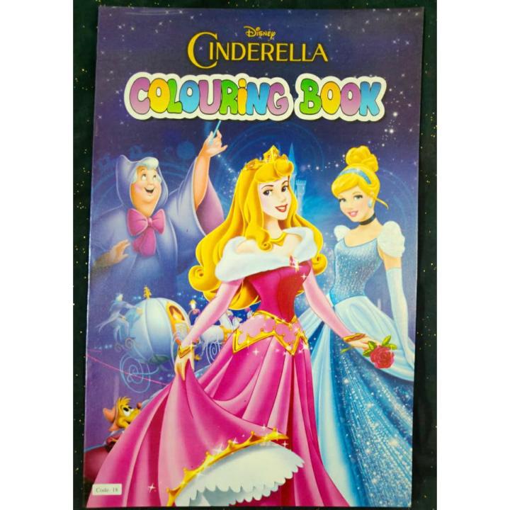 Kids Big Coloring Drawing Book - Cinderella