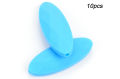 【Nice Day Toy Findings Store】LOFCA 10pcs Marquise Silicone Beads For DIY Teether Teething Necklace Free Food Grade Silicone Beads For Baby. 
