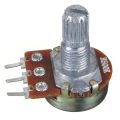 2Pcs- 3 Pin 500K Potentiometer Panel Mount 500K Ohm 1/2 Watt 3 Terminal Leads Single Gang Linear Taper Rotary Potentiometer 500K Ohm Adjustable Variable Resistor Volume Pot.