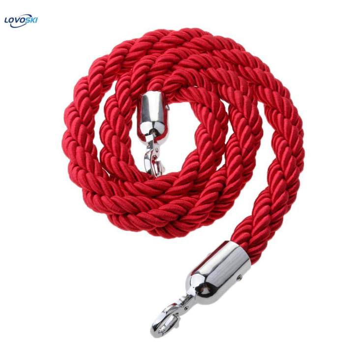 2Pcs 59 Inches Twisted Barrier Rope Queue Crowd Control for Posts ...