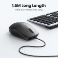 UGREEN USB Wired Mouse 1200 DPI Optical Computer Mouse Ergonomic Design with 1.5m Wire Mice for Laptop, Chromebook, PC. 