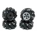 97mm Black - Heavy Duty Mecanum Wheel Set of 4 Pieces. 